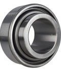 GW211PP202 Disc Harrow Bearing Replacement Part with Three Molded Contact Seals 2 Inch Round 3.93 Inch Flat shown at angle