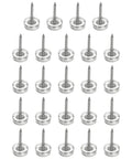 No Sweat 24 Pack Transparent Furniture Sliders With NailOn Pins For Gliding Pads On Hardwood Floors, 10mm diameter, 19mm height.