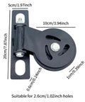 Rotatable Gym Cable Pulley Block for Squat Racks and Home Gyms, Adjustable Weightlifting Pulley System Accessory with Measurements