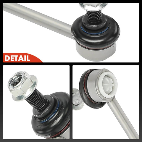 Close-up details of Front Sway Bar Link Set For BMW X3 X4 2011 Through 2018 Direct Fit Pair Of Front Left And Right Stabilizer Links