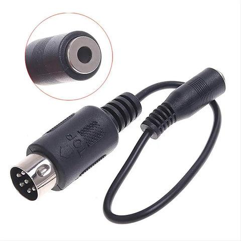 USB RC Flight Simulator Interface For Flysky Controllers; close-up of connector ends and black cable.