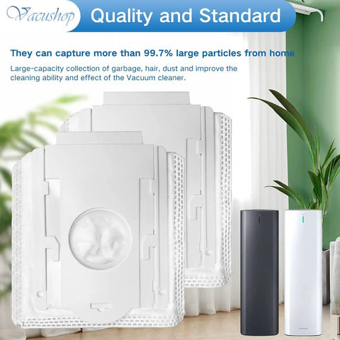 Replacement Dust Bags For Samsung VCA-ADB90 70 Plus 75 Plus 90 Series Cordless Stick Vacuum 10 Pack Easy Empty Design