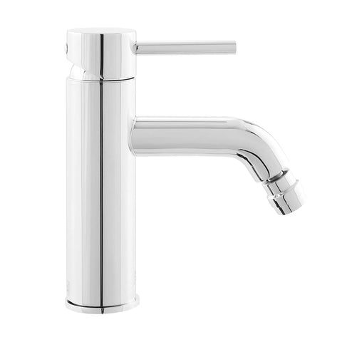 Ivy Bidet Faucet Chrome Finish With Solid Brass Construction One Hole Installation 1.2 GPM Flow Single Handle Hot And Cold Control Modern Sleek Look For A Fresh High Style Bath Upgrade