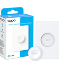 Packaging and product of Smart Button Wireless Remote Dimmer Switch For 3 Way Control Tap And Rotate With Hub Required Compatibility.