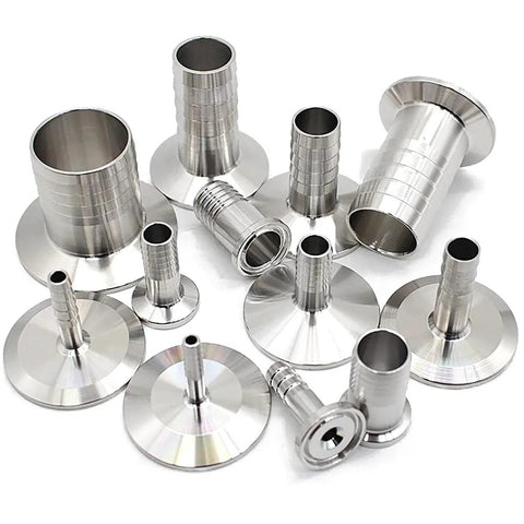 Metaland 1.5-inch stainless steel tri-clamp fittings set with 3/8-inch barb adapters for homebrew