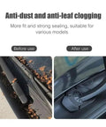 Tesla Cybertruck Wiper Hole Cover Pad Keeps Dang Leaves At Bay Snug Fit Reservoir Shield blocks debris before and after use.