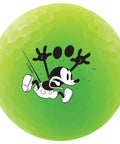 Mickey Mouse Golf Balls 6 Pack With Dope Disney Artwork And Vivid Soft Technology featuring Mickey design on a lime green ball