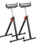 Killer 2 Pack Adjustable Roller Stands Built Like A Tank With Chrome Steel Supports Up To 250 Pounds Each For Straight Up Heavy Duty Workshop Tasks And Precision Cuts