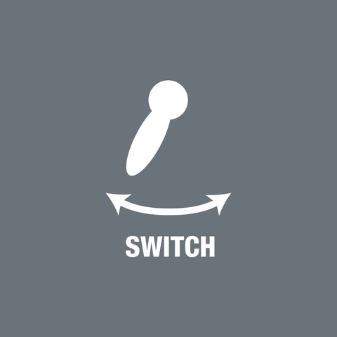Diagram illustrating switch mechanism for Zyklop Mini 3 Ratchet With One Quarter Inch Drive, 87 mm Length hand tool.