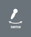 Grey icon showing switch lever diagram for Ultra Slim Zyklop Imperial Ratchet Set With Switch Lever, 28-Piece, 1/4 Inch Drive