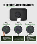 Heavy Duty Solid Steel Digital Safe With Keypad One Cubic Foot Personal Security Lock Box for Money Jewelry Valuables Access Modes