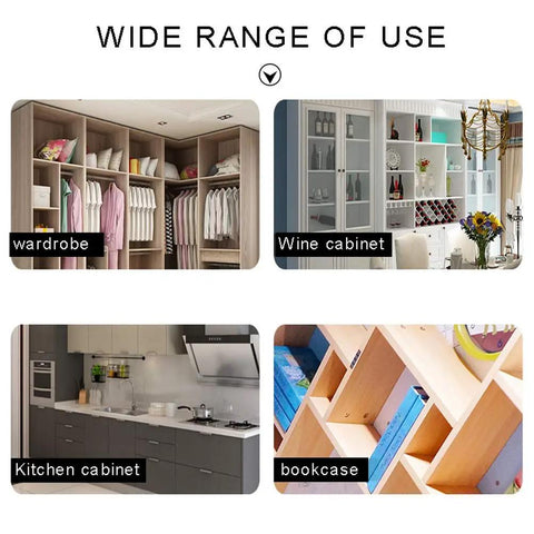 Screw Hole Stickers Three Sheet Pack for wardrobe, kitchen cabinet, wine cabinet, and bookcase applications