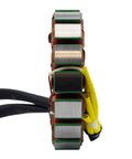 Heavy Duty Dual Output Stator With Voltage Regulator Rectifier and Plug And Play Gasket Swap For Polaris RZR Ranger ACE General side view showing coils and wiring.