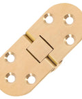 Copper Flip Top Concealed Cabinet Hinge With Self Closing Spring Thickened Design Matte Brushed Surface Quiet Heavy Duty Furniture Hinge