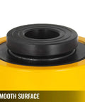 Close-up of 20T 4 Inch Hollow Hydraulic Cylinder Jack for heavy duty lifting, single acting ram, smooth steel construction surface, 100mm stroke