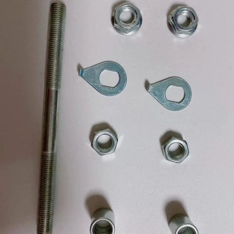 2 Pack Balance Bike Hub Axle Repair Kit With Sealed Bearing Nuts Caps 55mm Bracket Covers And Pro Grade Solid Shaft Lever Skewers