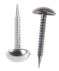 Kick Your Home Decor Up A Notch With These Legit Tough Vintage Silver Upholstery Nails 100 Piece Zinc Alloy Furniture Tacks Smooth Finish For DIY Crafts And Upcycling Projects, showing silver tacks with smooth heads.