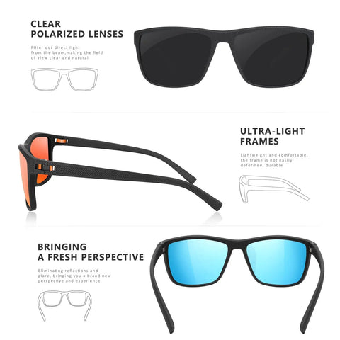 Score Dope Square Polarized Shades With Featherlight Frame And Heavy Duty Glare Shield For Folks Who Want To Stay Crisp And Enjoy Chill Rides Outside Daily