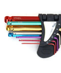 Premium Precision Metal Hex Key Kit With Extended Long Arm Handle For Tough Installations And Manufacturing Jobs That Let You Crush Any DIY Project Or Heavy Duty Work Fast Without The Frustration Of Stripping Screws Or Wasting Time. 9-piece color hex keys