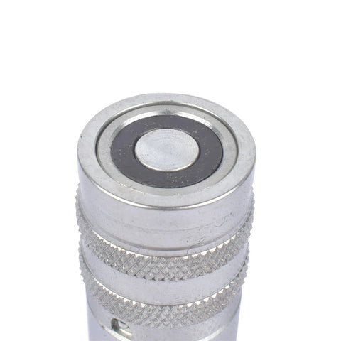 GELUOXI 1/4-in. NPT hydraulic quick-connect coupler, flat-face, knurled chrome body