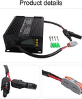 Built Tough 1000W Solar Charge Controller 24V To 72V, showing display screen and connection wires for quick assembly.