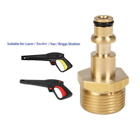 Solid Brass 6X Hose Diverter Repair Kit Adapter For Lavor High Pressure Washer Converts M22 Female To Quick Connect on brass fitting