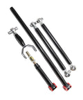 Rear Control Arm Kit With Adjustable Upper And Lower Arms And Panhard Bar For 2005 2014 Mustang S197 Chassis Upgrade Your Ride With Easy Alignment Stiffer Handling And Smooth Street To Track Performance, black steel rods and joints