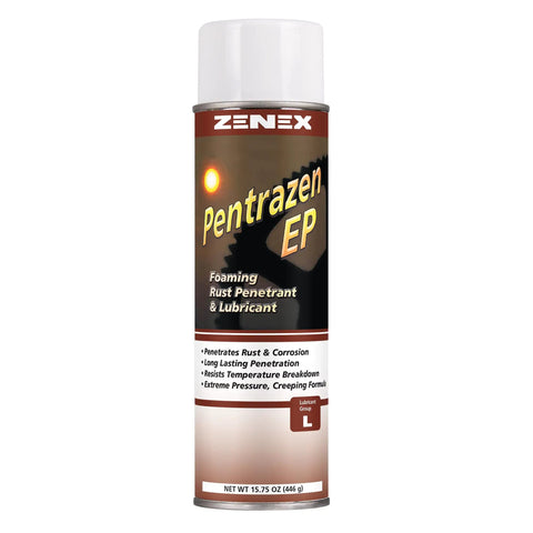 Zenex Pentrazen EP Foaming Rust Penetrant Spray For Seized Bolts And Corroded Parts With Heavy Duty Lubricant, 15.75 oz can