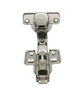 135 Degree Bi Fold Blind Corner Cabinet Hinges Full Overlay Face Frame Concealed Soft Close Hardware Two Pack Heavy Duty Tough Build showing front view.