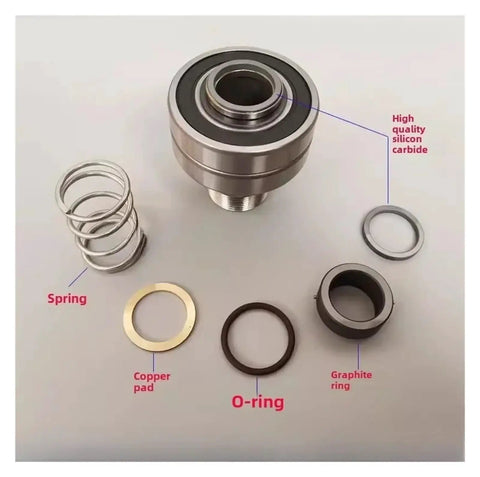 One To Three Inch Copper Cooling Water Rotary Union Swivel Joint With Left Threaded Connection, Three Eighths To Three Quarters Inch Fittings, HS80 Built Tough Rotary Connector For Industrial Use; exploded parts view