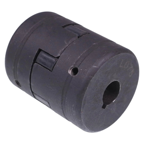 Black L-jaw flexible coupling insert for hydraulic equipment; fits 1/2–7/8 in shafts