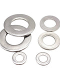 412 Piece Flat Washer Set In 304 Stainless Steel M4 To M12 For Screws And Bolts Includes Beefy Heavy Duty Fender Washers