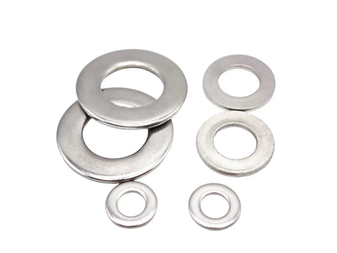 412 Piece Flat Washer Set In 304 Stainless Steel M4 To M12 For Screws And Bolts Includes Beefy Heavy Duty Fender Washers