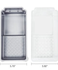 4 Inch Foam Paint Roller Kit With 8 Pack Covers, Frame, Tray And Liner for Smooth Flat Surface Finishes, tray dimensions