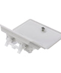 Swim And Rinse Transom Shower With Hot And Cold Water, Lockable Hinged Cover, White ABS Housing, Seven Foot Hose For Boats