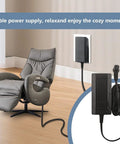 29V 2A Electric Recliner Power Supply Replacement Adapter For Okin Limoss Lift Chairs And Sofas Plug And Play Wide Compatibility With DeltaDrive And BetaDrive Motors Works With Lazboy Pride Golden Kaidi Flexsteel Ashley Berkline And More, black adapter and cord