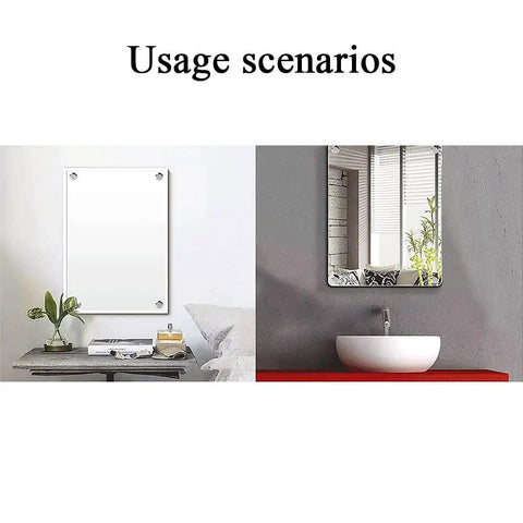 Slick Brushed Copper Mirror Screws With Solid Brass Washers Zero Hassle Install used in bathroom and living room setups.