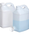 Two Pack Two And A Half Gallon Hedpak Liquid Storage Containers With Cap Food Grade HDPE Plastic Natural Color Heavy Duty Cap With Foam Liner Tight Seal For Shipping And Storing Liquids, two containers