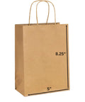 Brown Kraft Gift Bags With Handles 5x3x8.25 Inches Bulk Pack 750 Small Paper Bags For Gifting Retail Use Wedding Favors Birthday Party Decor