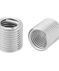 Stainless Steel M8 Helicoil Threaded Inserts Kit, 1.25 Pitch, 2D Length, shown in detail for aluminum repair and thread reinforcement.