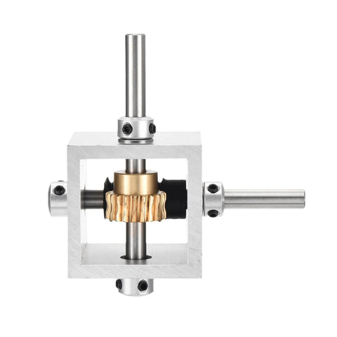 90 Degree Right Angle Worm Gearbox 1 To 20 Reduction Gearbox 1 Module 20 Teeth For Precise Motion and Smooth DIY Control with Aluminum Frame Uxcell.