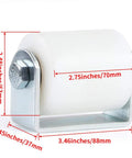 Slide Gate Guide Roller 3 Inches With UHMW Nylon Wheel And Post Welded Bracket, Heavy Duty Sealed Ball Bearing Side Roller Assembly Pack Of 2 For Smooth Gate Movement, 2.48 Inch Diameter And 2.75 Inch Length, Bracket 3.46 By 1.45 Inches