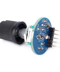 Three Pack Rotating Encoder Module With Potentiometer 5V Rotation Sensor For Mechanical Projects Unlimited Rotation Easy Reset And Accurate Counting For DIY Electronics Projects, blue PCB with black knob