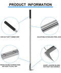Go To Crevice Weeder With Long Handle For Sidewalk Cracks Stainless Steel Manual Weed Puller details including grip and blade