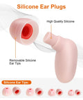 Reusable Ear Plugs For Sleeping And Noise Reduction With 8 Tip Sizes XS X S M L Pink Silicone Earplugs For Snoring, Travel, Work