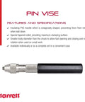 Compact Pin Vise With Insulated Octagonal Handles And A Slimmer Grip Friendly Body For Easy Thumb And Finger Rotation, Tapered Collet