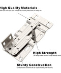 Tip Out Tray Hinges For Sink Front Drawers, Steel With Nickel Plated Finish, durable cabinet hardware, spring loaded structure
