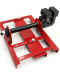 Heavy Duty Chainsaw Mill Rail Positioner For Bullseye Plank Cutting And Zero Hassle Setup Featuring Knockout Alloy Guide Rack and black metal components.
