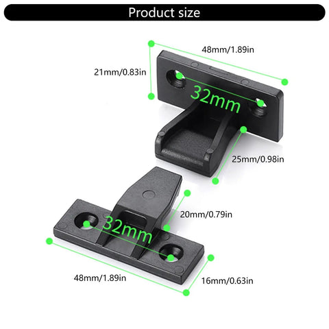 Dimensions of 10 Pack Push In Panel Connectors For Furniture Quick Fit Bracket Clips For Kitchen Cabinets