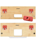 Heavy Duty Bamboo Router Jig Template Kit For Bullseye Straight Door Latch And Strike Plate Mortise Cuts With Quick Guide System, top view
